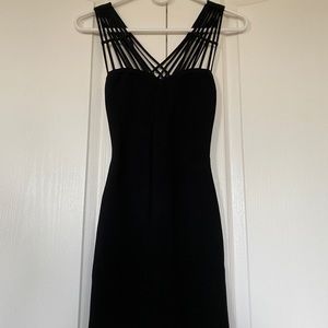 Marciano Black Bandage Bodycon Dress